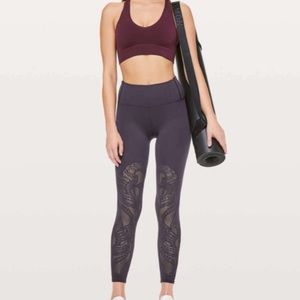 Lululemon Reveal Tight *Lattice Paisley leggings Sz 4